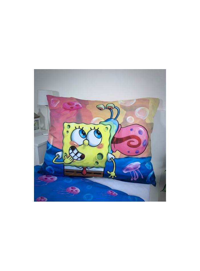 POŚCIEL 140x200 SPONGEBOB KANCIASTOPORTY PATRYK ROZGWIAZDA