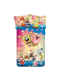 POŚCIEL 140x200 SPONGEBOB KANCIASTOPORTY PATRYK ROZGWIAZDA