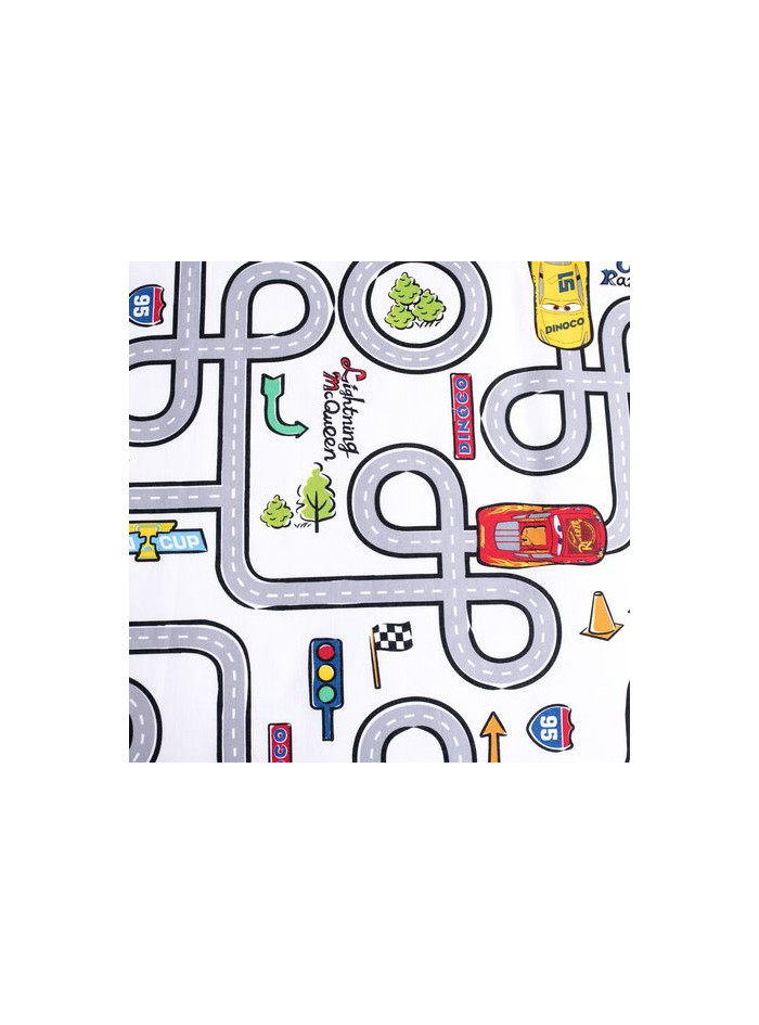 POŚCIEL DO ŁÓŻECZKA 100x135 cm AUTA ZYGZAK MC QUEEN CARS