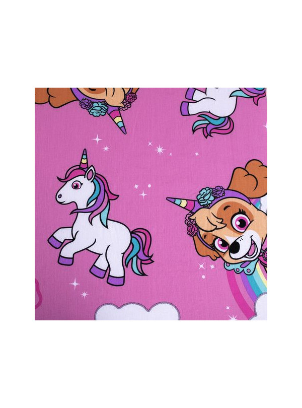 PRZEŚCIERADŁO Z GUMKA 90x200 SKYE JEDNOROŻEC RÓŻOWA