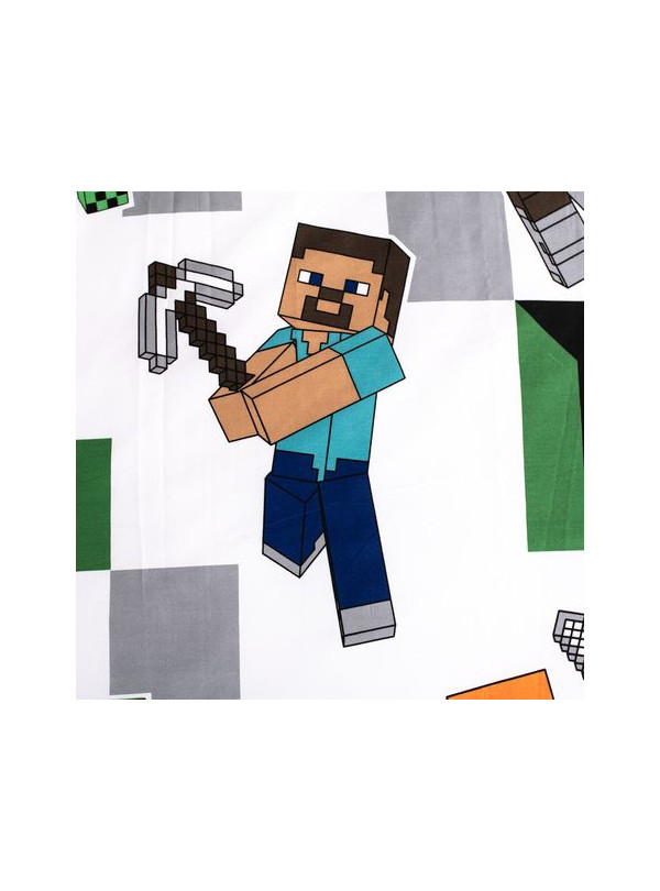 POŚCIEL 140x200 MINECRAFT ZIELONA ALEX STEVE CREEPER