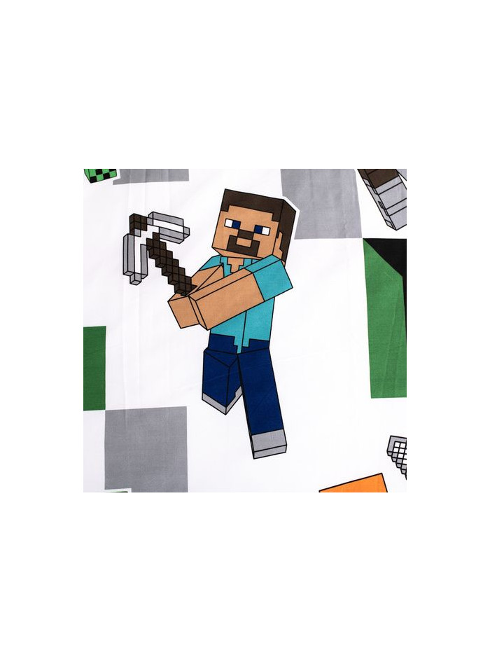 POŚCIEL 140x200 MINECRAFT ZIELONA ALEX STEVE CREEPER