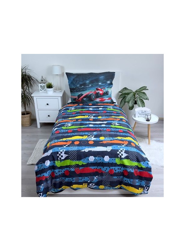 POŚCIEL MŁODZIEŻOWA 140x200 FORMUŁA 1 BOLID