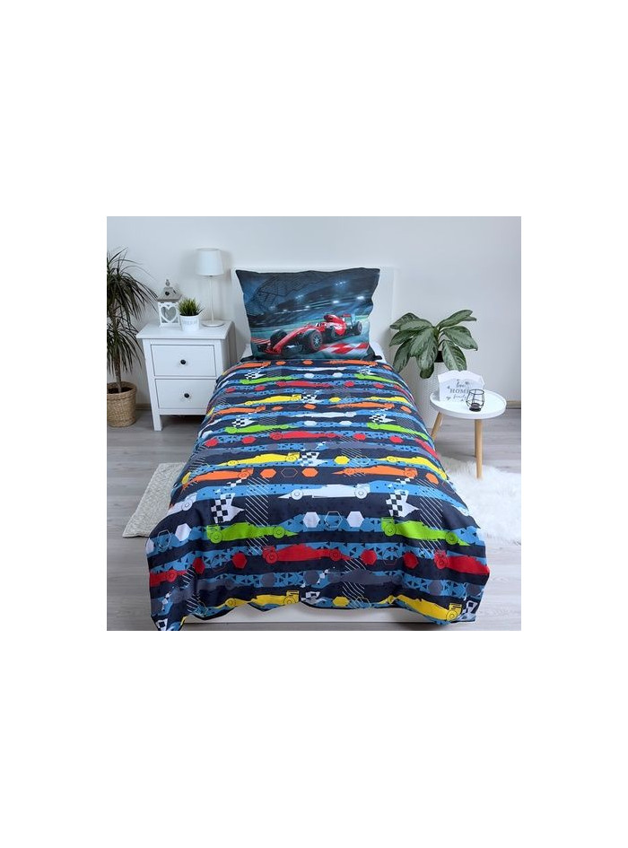 POŚCIEL MŁODZIEŻOWA 140x200 FORMUŁA 1 BOLID