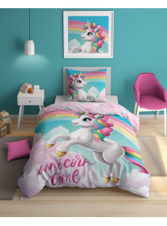 POŚCIEL MŁODZIEŻOWA 140x200 Z JEDNOROŻCEM 5153_A 2