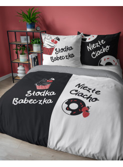 POŚCIEL 160x200 SŁODKA BABECZKA NIEZŁE CIACHO 2