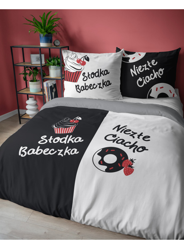 POŚCIEL 160x200 SŁODKA BABECZKA NIEZŁE CIACHO