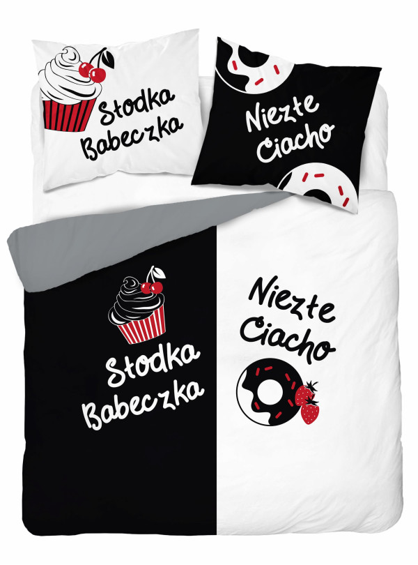 POŚCIEL 200x220 DLA PARY SŁODKA BABECZKA NIEZŁE CIACHO