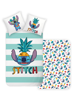 KOMPLET POŚCIELI 140x200 LILO I STITCH DISNEY ANANAS