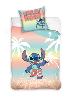 KOMPLET POŚCIELI 140x200 LILO I STITCH DISNEY PLAŻA WAKACJE
