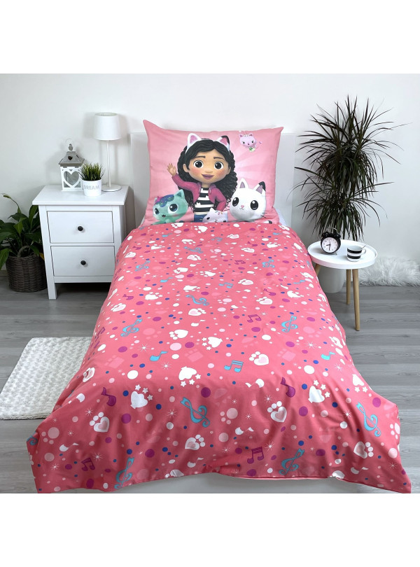 POŚCIEL 140x200 KOCI DOMEK GABI DLA DZIECI GAB-04