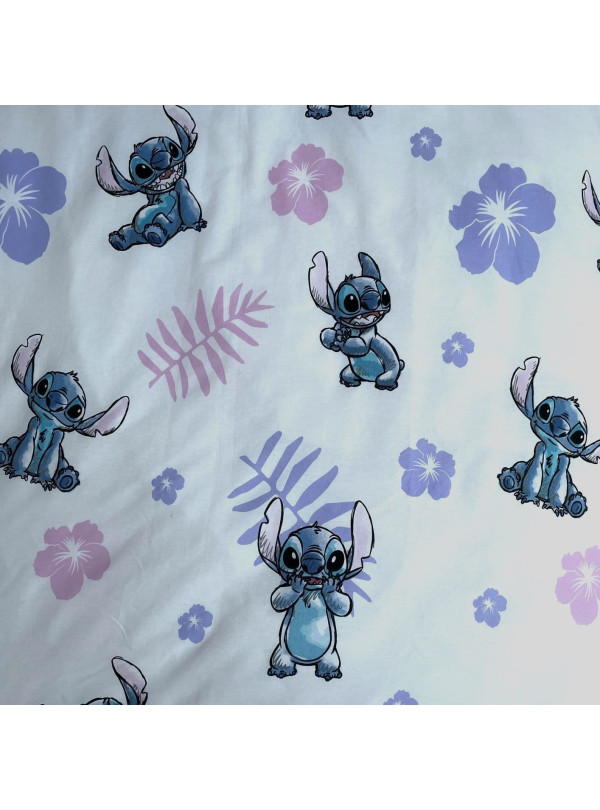 KOMPLET POŚCIELI MŁODZIEŻOWEJ 140x200 LILO I STITCH DISNEY FIOLETOWY LS-01