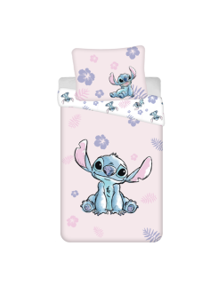 KOMPLET POŚCIELI MŁODZIEŻOWEJ 140x200 LILO I STITCH DISNEY RÓŻOWA