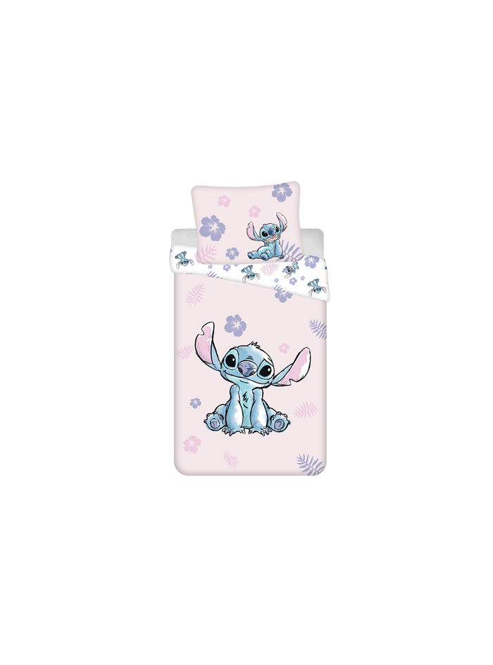 KOMPLET POŚCIELI MŁODZIEŻOWEJ 140x200 LILO I STITCH DISNEY RÓŻOWA