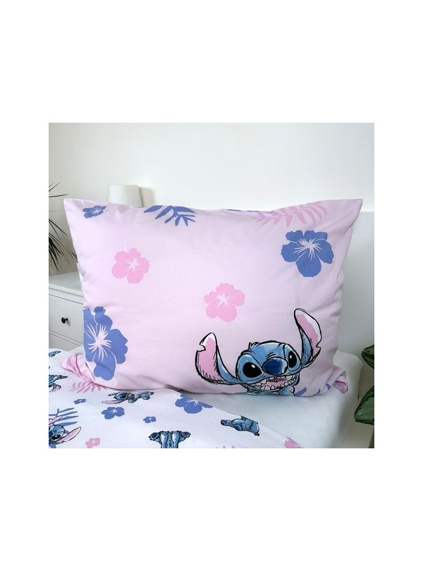 KOMPLET POŚCIELI MŁODZIEŻOWEJ 140x200 LILO I STITCH DISNEY RÓŻOWA