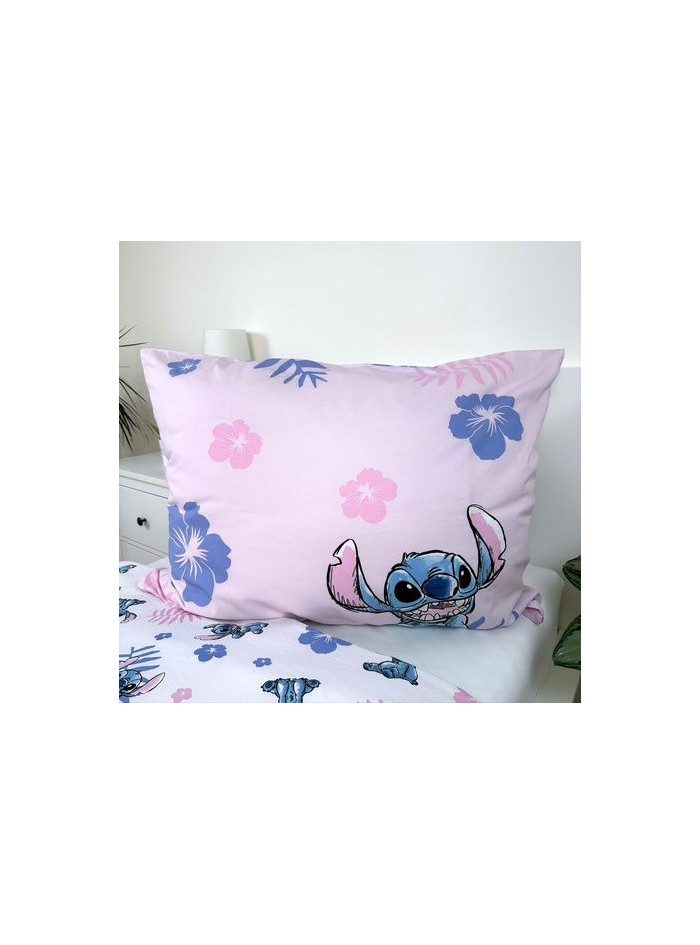 KOMPLET POŚCIELI MŁODZIEŻOWEJ 140x200 LILO I STITCH DISNEY RÓŻOWA