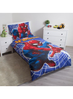 POŚCIEL ŚWIECĄCA W CIEMNOŚCI SPIDERMAN 140x200 BAWEŁNIANA SPIDER-MAN 2