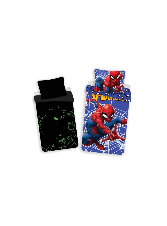 POŚCIEL ŚWIECĄCA W CIEMNOŚCI SPIDERMAN 140x200 BAWEŁNIANA SPIDER-MAN