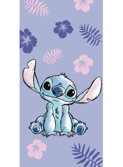 RĘCZNIK 70x140 KĄPIELOWY DZIECIĘCY LILO I STITCH FIOLETOWY