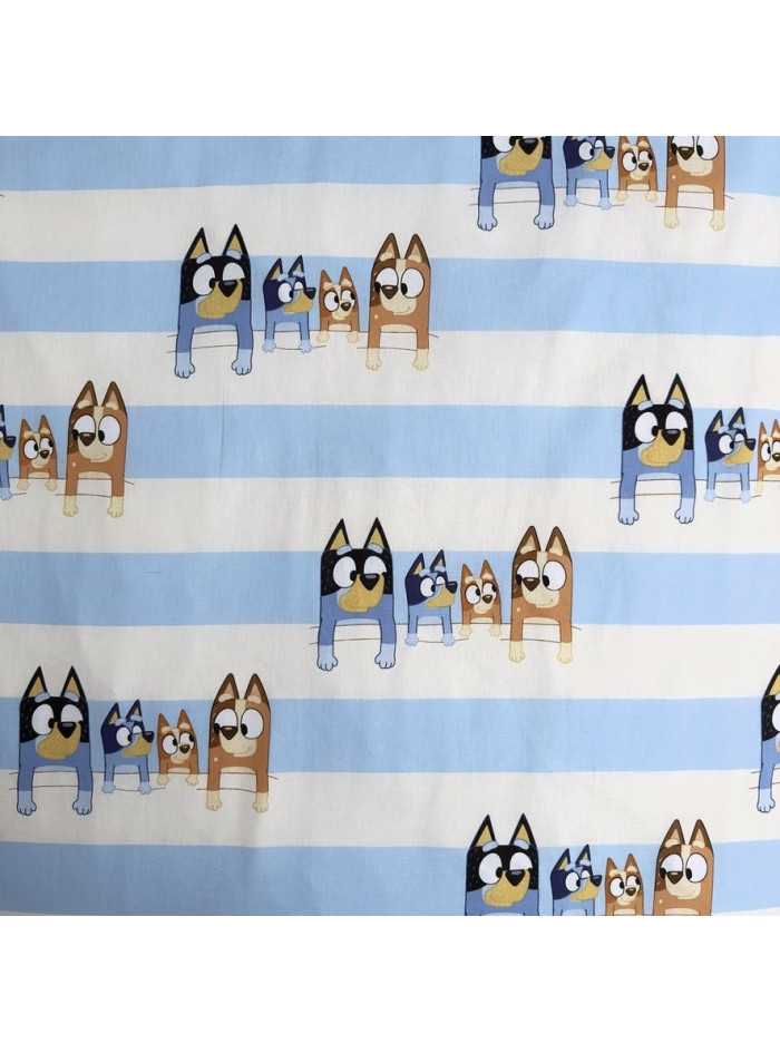 POŚCIEL BLUEY 140x200 BLUE I BINGO Z RODZINĄ BL-02