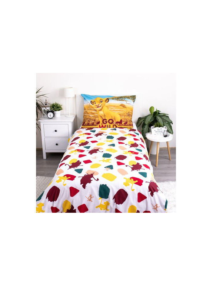 KOMPLET POŚCIELI 140x200 KRÓL LEW SIMBA TIMON I PUMBA GO WILD