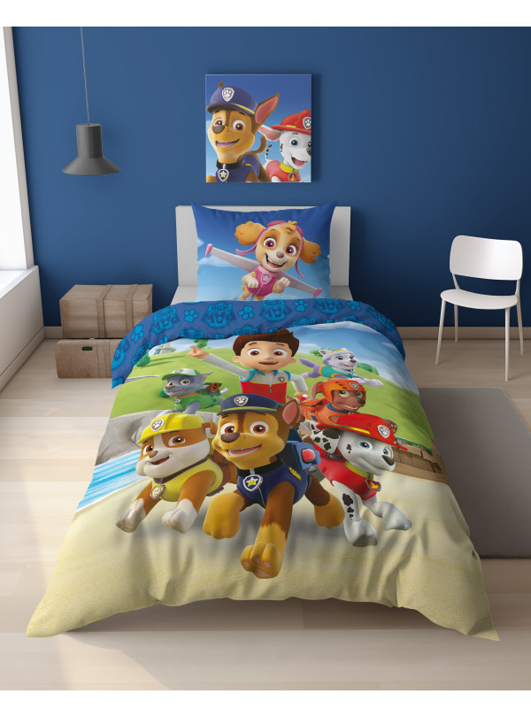 POŚCIEL 140x200 ŚWIECĄCA W CIEMNOŚCI PSI PATROL PP_29