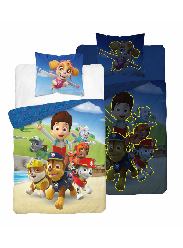 POŚCIEL 140x200 ŚWIECĄCA W CIEMNOŚCI PSI PATROL PP_29