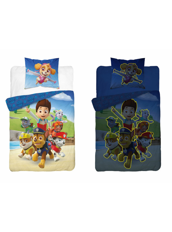 POŚCIEL 160x200 ŚWIECĄCA W CIEMNOŚCI PSI PATROL PP_29