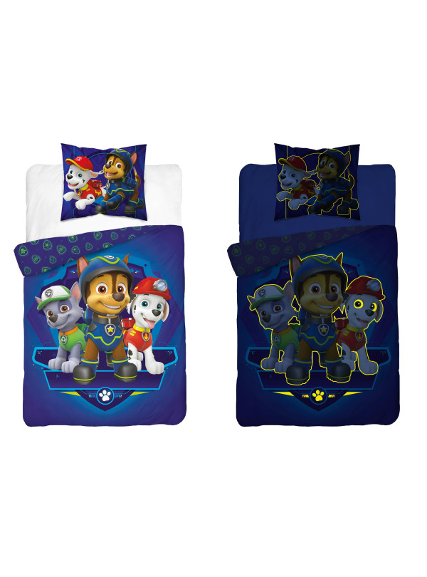 POŚCIEL 140x200 ŚWIECĄCA W CIEMNOŚCI PSI PATROL PP_32