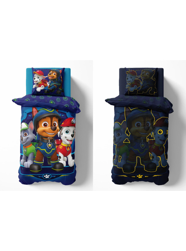 POŚCIEL 140x200 ŚWIECĄCA W CIEMNOŚCI PSI PATROL PP_32