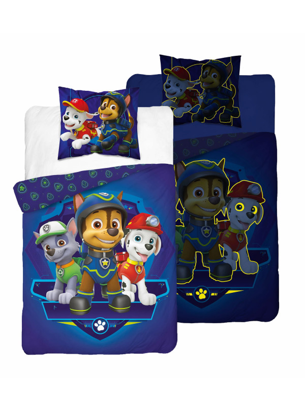 POŚCIEL 140x200 ŚWIECĄCA W CIEMNOŚCI PSI PATROL PP_32