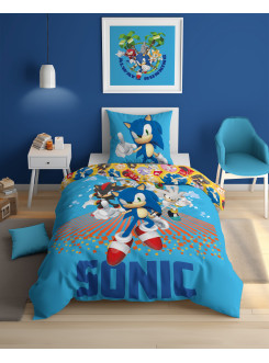 POŚCIEL ŚWIECĄCA W CIEMNOŚCI BAWEŁNIANA 140x200 SUPER SONIC