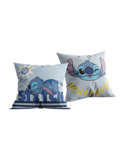 PODUSZKA 40x40 DEKORACYJNA LILO I STITCH NIEBIESKA