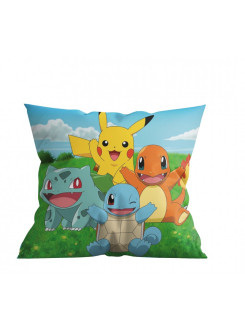 PODUSZKA 40x40cm POKEMON PIKACHU CHARMANDER BULBASAUR