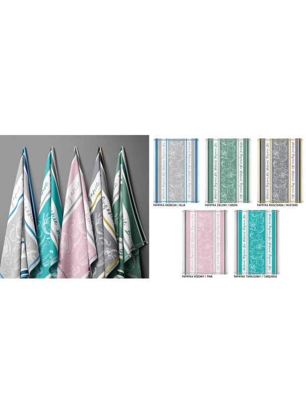 ŚCIERKA KUCHENNA 50x70 PAPRYKA ZIELONA