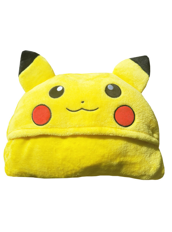 KOC KOCYK Z KAPTUREM 120x150 POKEMON PIKACHU