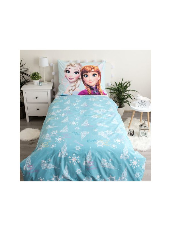 POŚCIEL BAWEŁNIANA 140x200 FROZEN KRAINA LODU ELSA ANNA