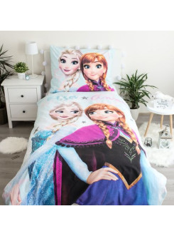 POŚCIEL BAWEŁNIANA 140x200 FROZEN KRAINA LODU ELSA ANNA 2