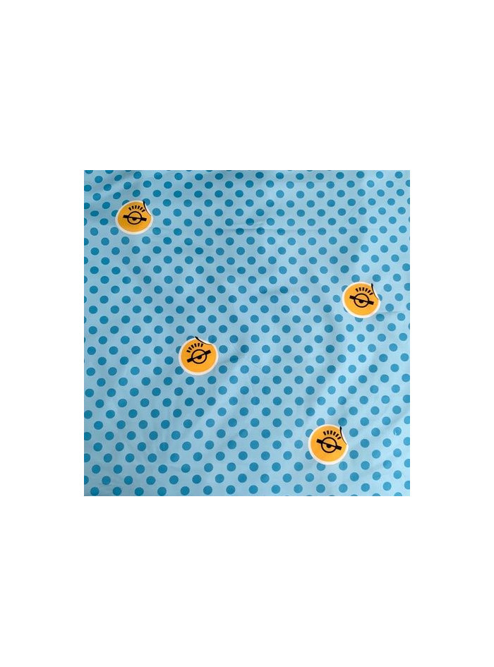 KOMPLET POŚCIELI 140x200 GRU I MINIONKI NIEBIESKI WIEŻA