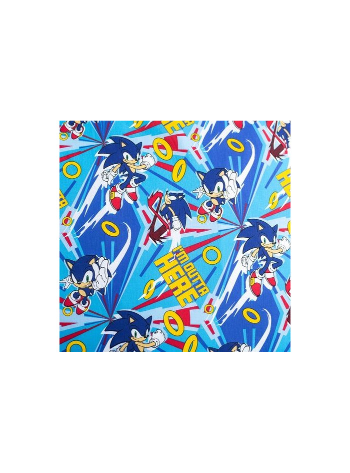 POŚCIEL 140x200 SUPER SONIC THE HEDGEHOG LET'S GO
