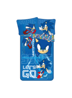 POŚCIEL 140x200 SUPER SONIC THE HEDGEHOG LET'S GO