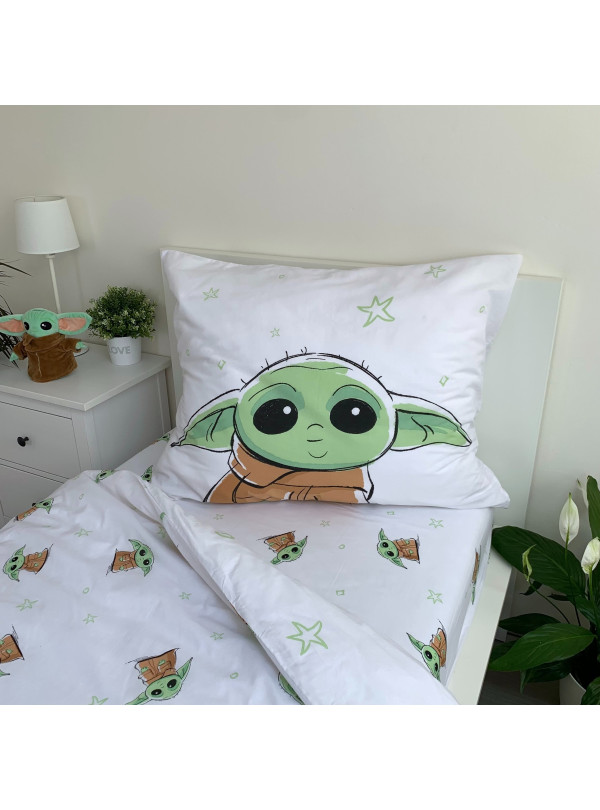 POŚCIEL 140x200 STAR WARS GWIEZDNE WOJNY BABY YODA GROGU