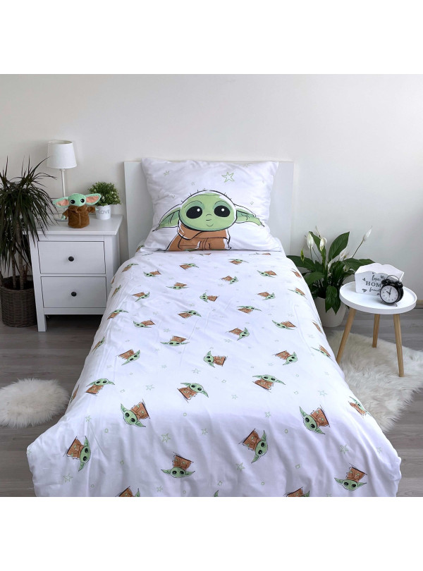 POŚCIEL 140x200 STAR WARS GWIEZDNE WOJNY BABY YODA GROGU
