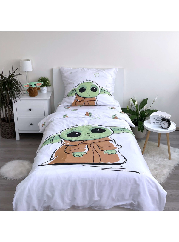 POŚCIEL 140x200 STAR WARS GWIEZDNE WOJNY BABY YODA GROGU