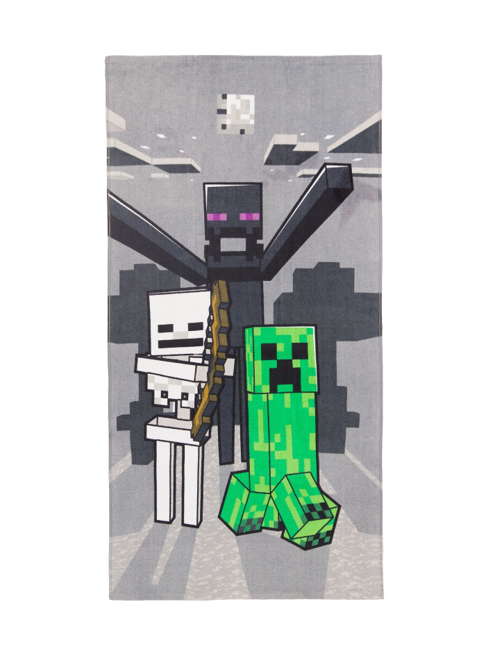 RĘCZNIK KĄPIELOWY PLAŻOWY 70x140 MINECRAFT CREEPER ENDERMAN