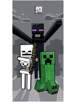 RĘCZNIK KĄPIELOWY PLAŻOWY 70x140 MINECRAFT CREEPER ENDERMAN