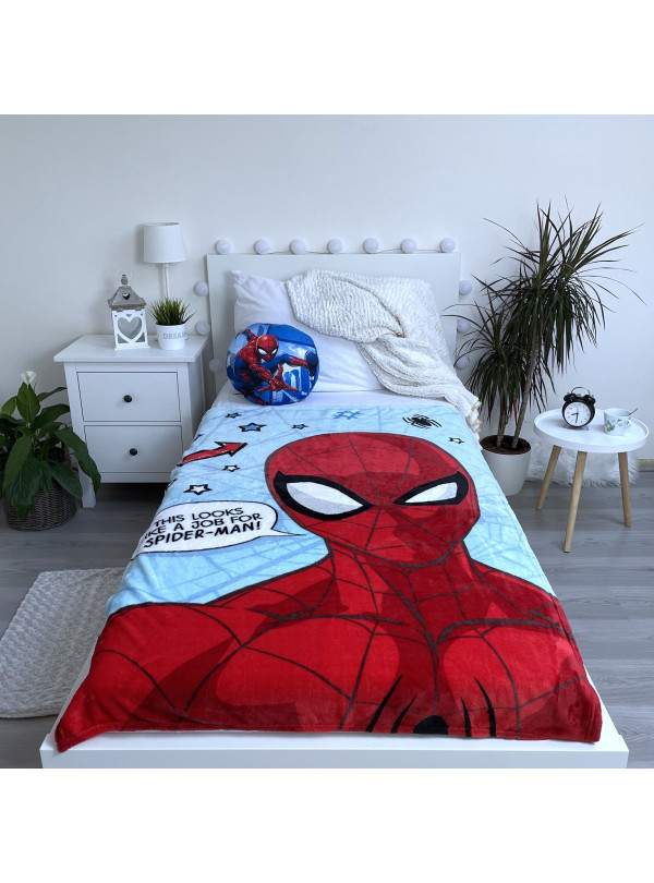 KOC KOCYK MIKROFLANELA 100x150 MIKROPLUSZ SPIDERMAN