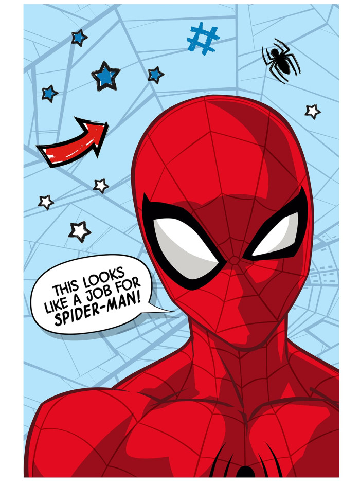 KOC KOCYK MIKROFLANELA 100x150 MIKROPLUSZ SPIDERMAN