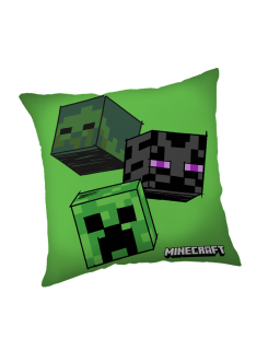 PODUSZKA 40x40 DEKORACYJNA MINECRAFT CREEPER ENDERMAN ZIELONA