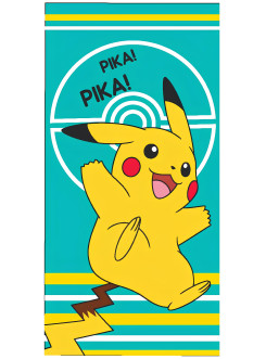 RĘCZNIK PLAŻOWY 70x140 POKEMON PIKACHU PIKA PIKA